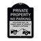 Signmission Private Parking Violators Towed Away Vehicle Owners Expense Alum Sign, 18" L, 24" H, BS-1824-23254 A-DES-BS-1824-23254 - alternate 1